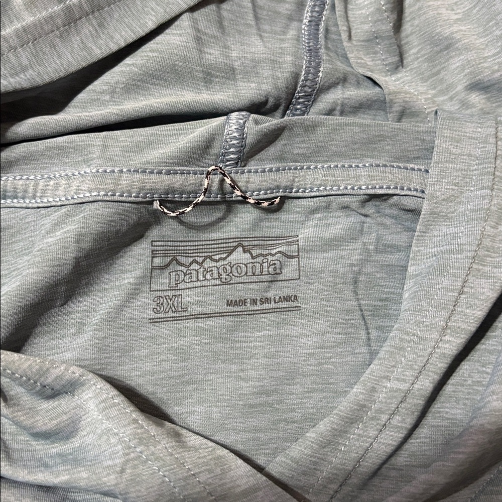 Patagonia Capilene Cool Daily Graphic Hoodie blue grey size 3XL - Picture 6 of 6